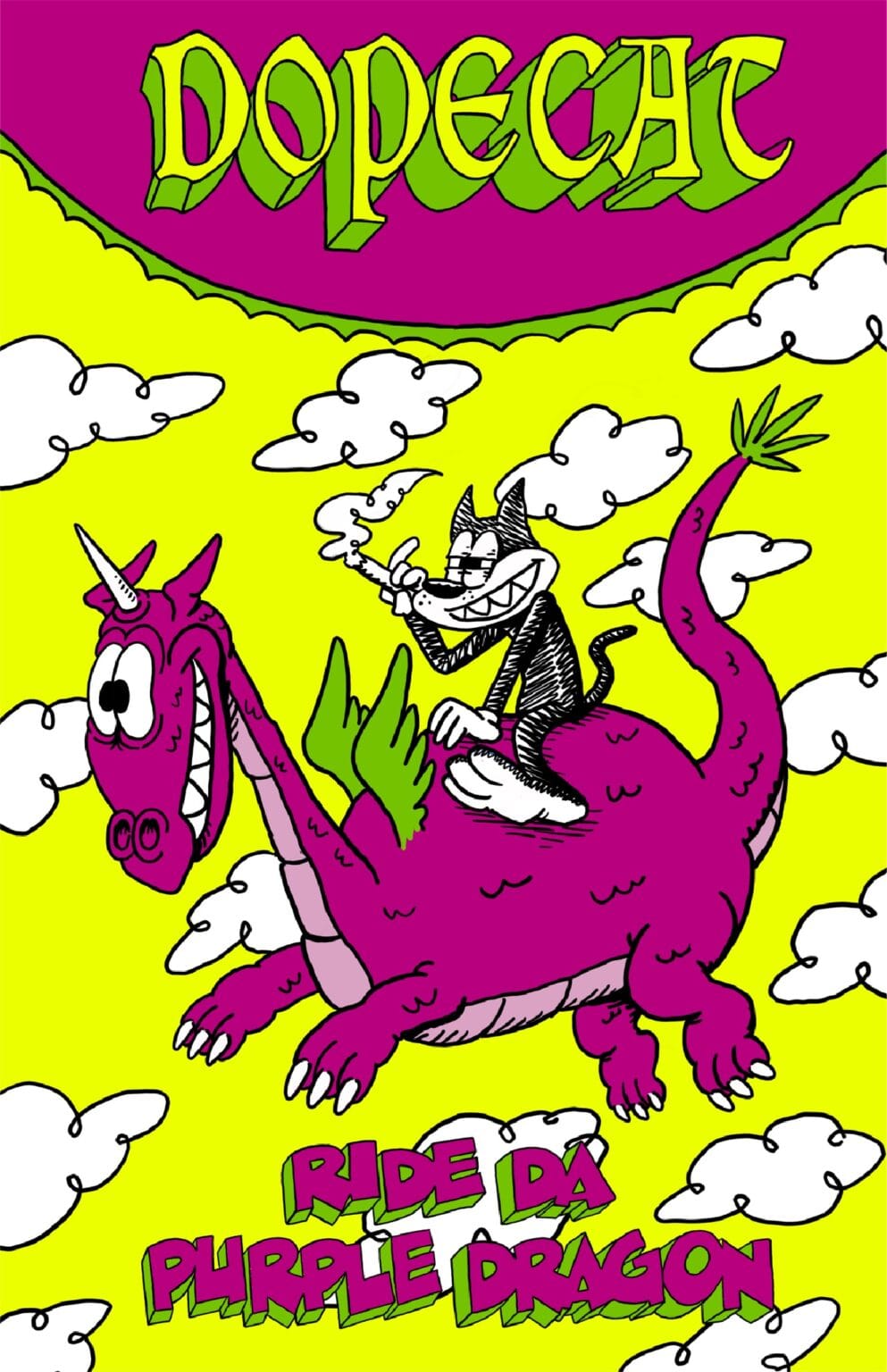 Power Pulp Comics Comic Books Dopecat Comics Ride Da Purple Dragon by Mike Boheem
