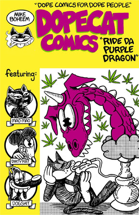 Power Pulp Comics Comic Books Dopecat Comics Ride Da Purple Dragon by Mike Boheem