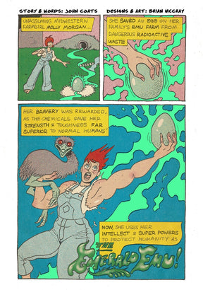 Power Pulp Comics Comic Books Emerald Emu by John Coats & Brian McCray