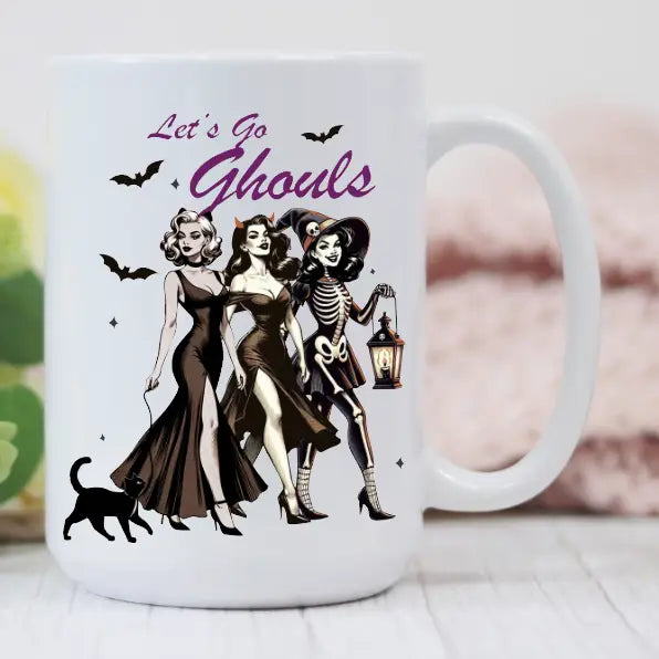 Prairie Chicken Sticker Shop & Gifts Home > Drinkware > Mugs Let's Go Ghouls Mug 46142716