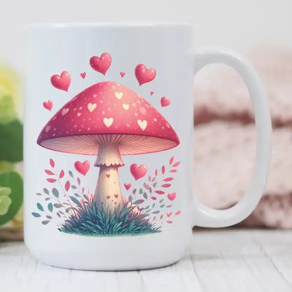 Prairie Chicken Sticker Shop & Gifts Home > Drinkware > Mugs Mushroom Love Mug 62002428