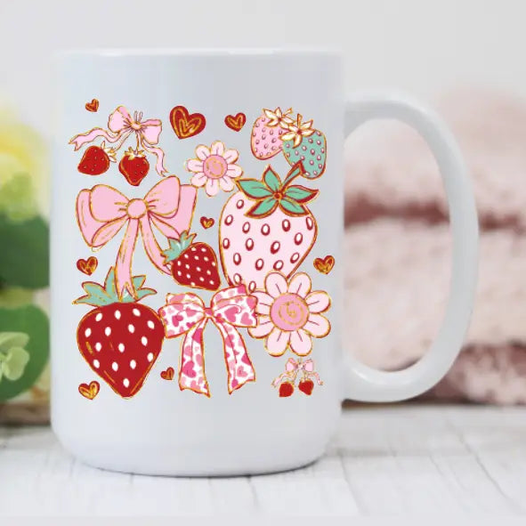 Prairie Chicken Sticker Shop & Gifts Home > Drinkware > Mugs Strawberries & Bows Mug 41456892