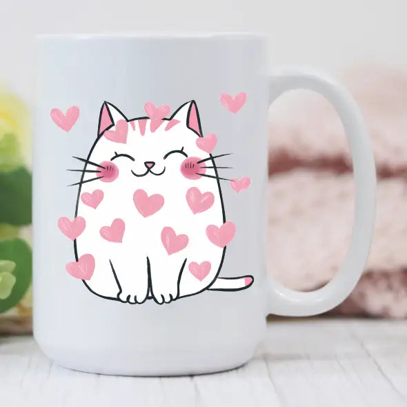 Prairie Chicken Sticker Shop & Gifts Home > Drinkware > Mugs Valentines Kitty Mug 57414908