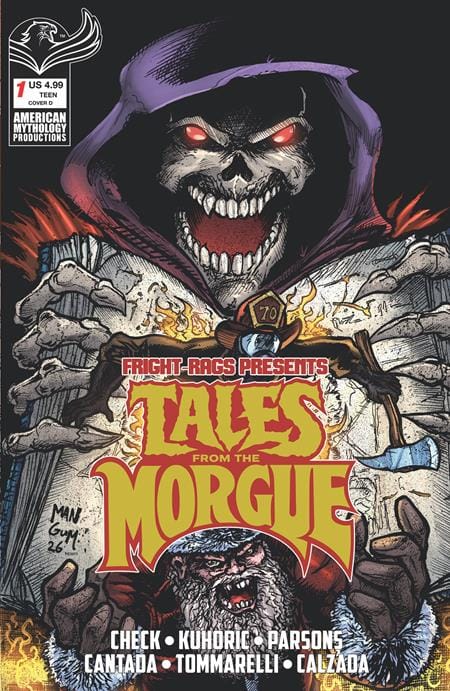 Prana Publishers Comic Books FRIGHT RAGS PRESENTS TALES FROM THE MORGUE #1 (ONE SHOT) CVR D GABRIEL MANGUM VAR (Release Date: 10/28/2026) 78200334608700141 0826PP1172