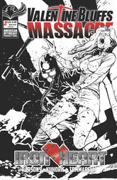Prana Publishers Comic Books VALENTINE BLUFFS MASSACRE IRON HEART #2 (OF 2) CVR D ROY ALLAN MARTINEZ LIMITED B&W VAR (MR) (Release Date: 10/28/2026) 78200334600100241 0826PP1189