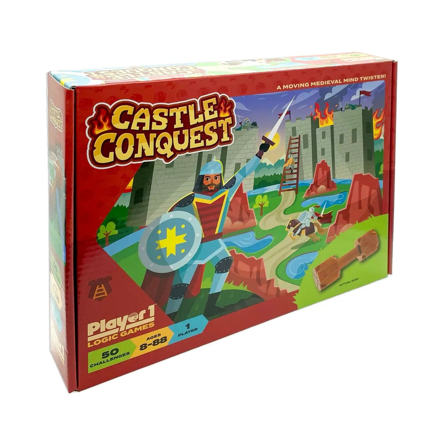 Project Genius Board Games Castle Conquest - Single Player Logic Game 850044215003 SKU PPT007