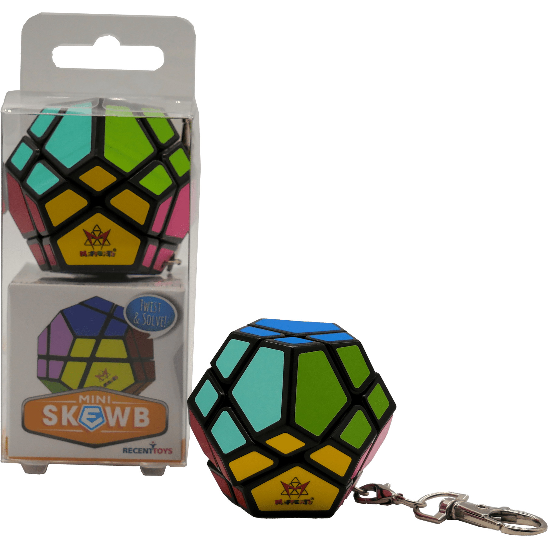 Project Genius Puzzles > Hand Puzzles Meffert's: Mini Puzzle Keychain - Skewb 852425006880 MK1003