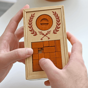 Project Genius Puzzles > Hand Puzzles Roman Lock Box - Secret Gift Box Puzzle 850044215621