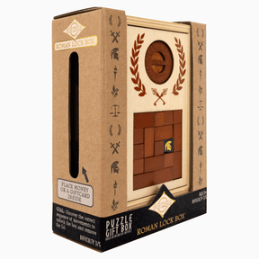 Project Genius Puzzles > Hand Puzzles Roman Lock Box - Secret Gift Box Puzzle 850044215621