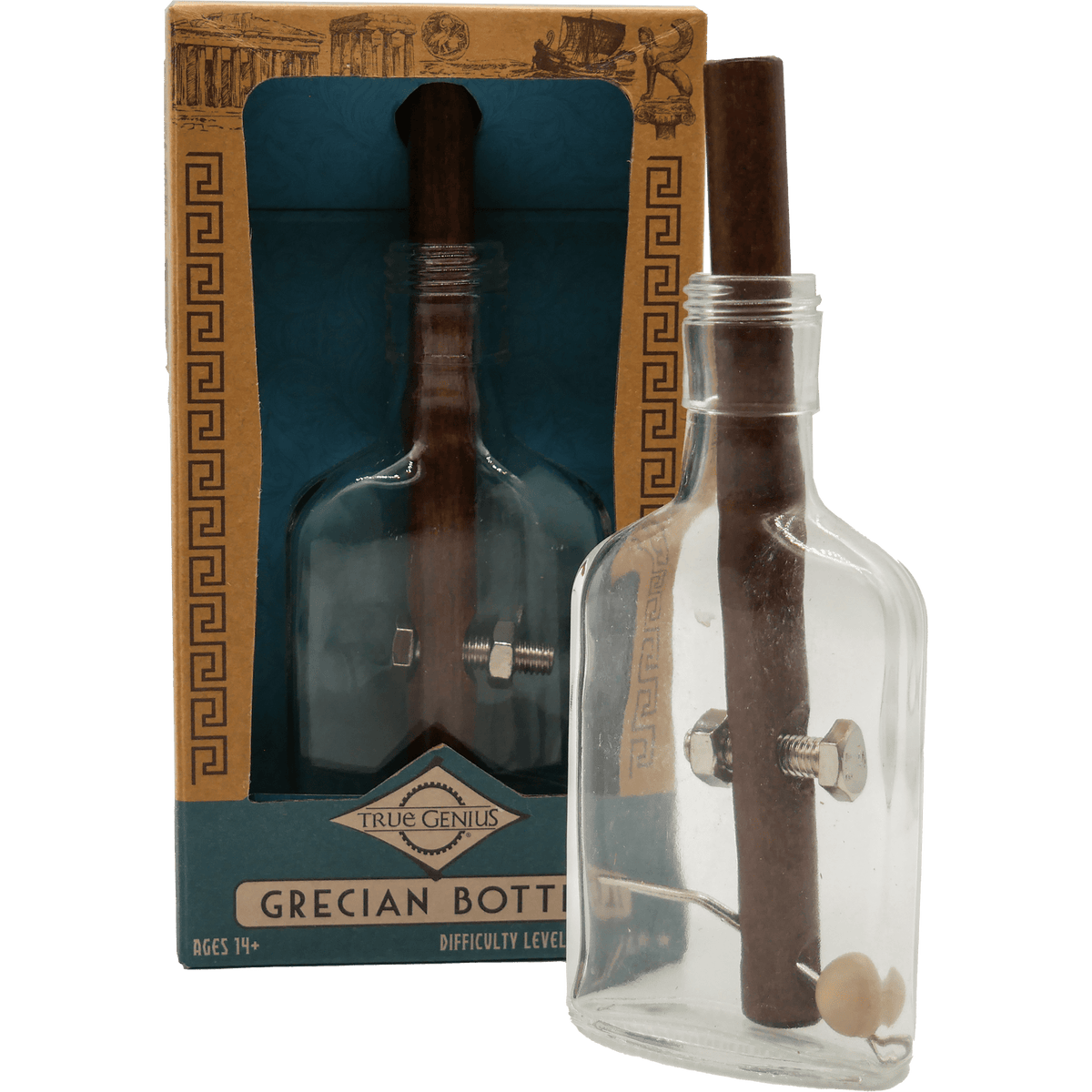 Project Genius Puzzles > Hand Puzzles True Genius: Grecian Bottle 852425006279 TG004
