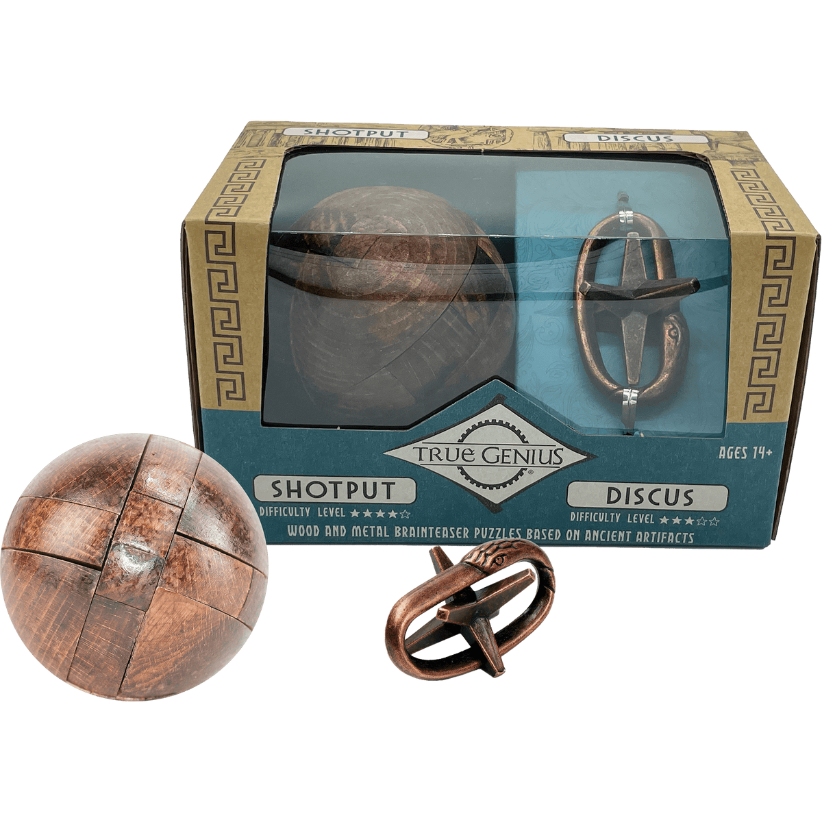 Project Genius Puzzles > Hand Puzzles True Genius: Shotput & Discus 852425006415 TG020