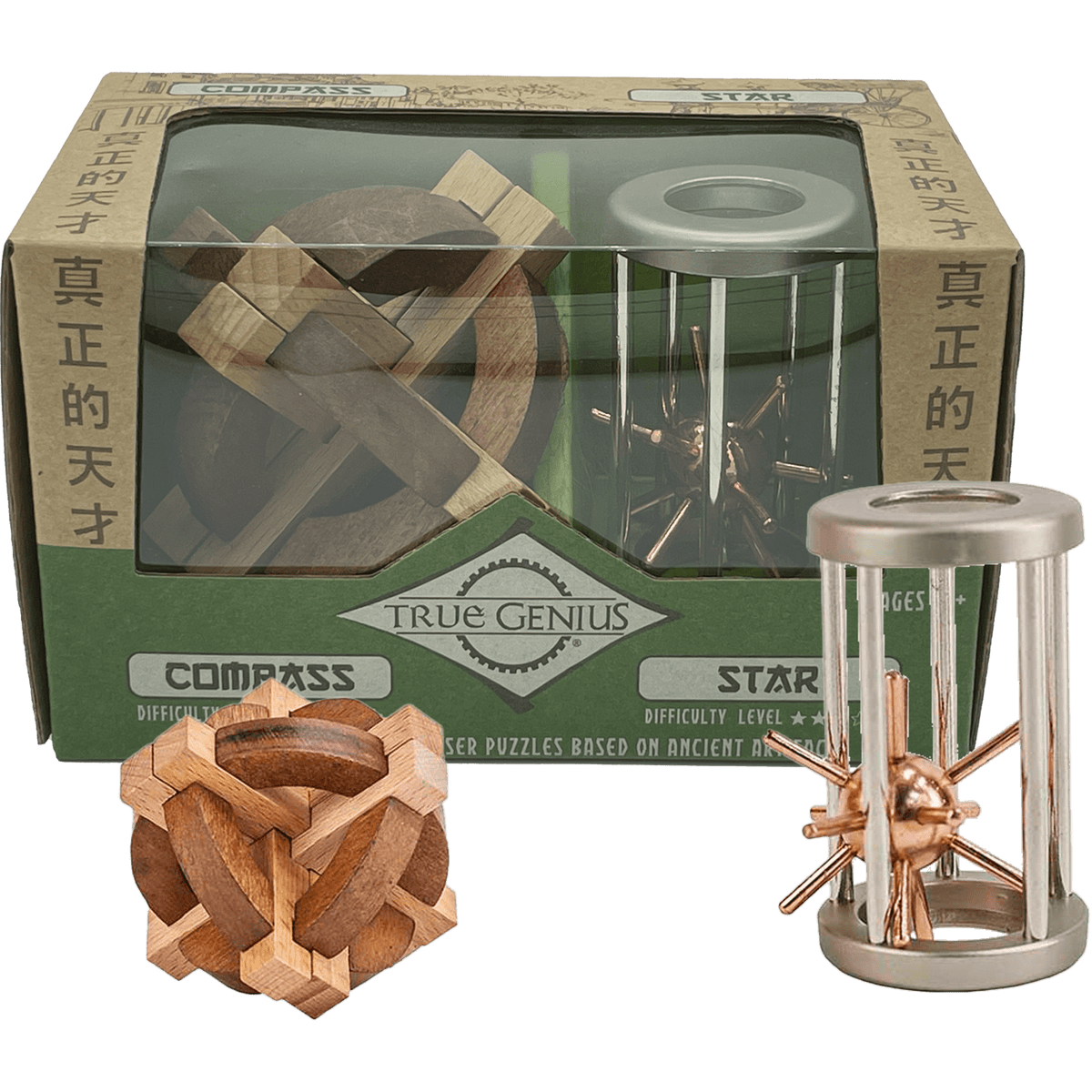 Project Genius Puzzles > Jigsaw Puzzles True Genius: Compass & Star 852425006392 TG018