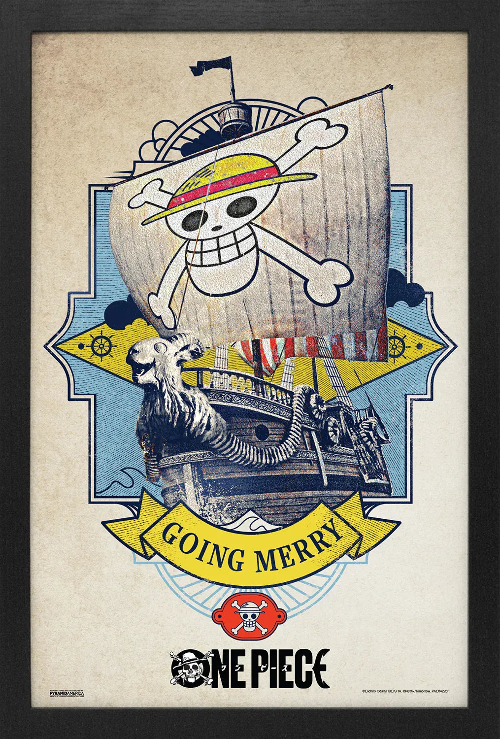 Pyramid America Home > Decor > Wall Art One Piece (Live Action) - Going Merry (11"x17" Gel-Coat) 638211421415 PAE84228F