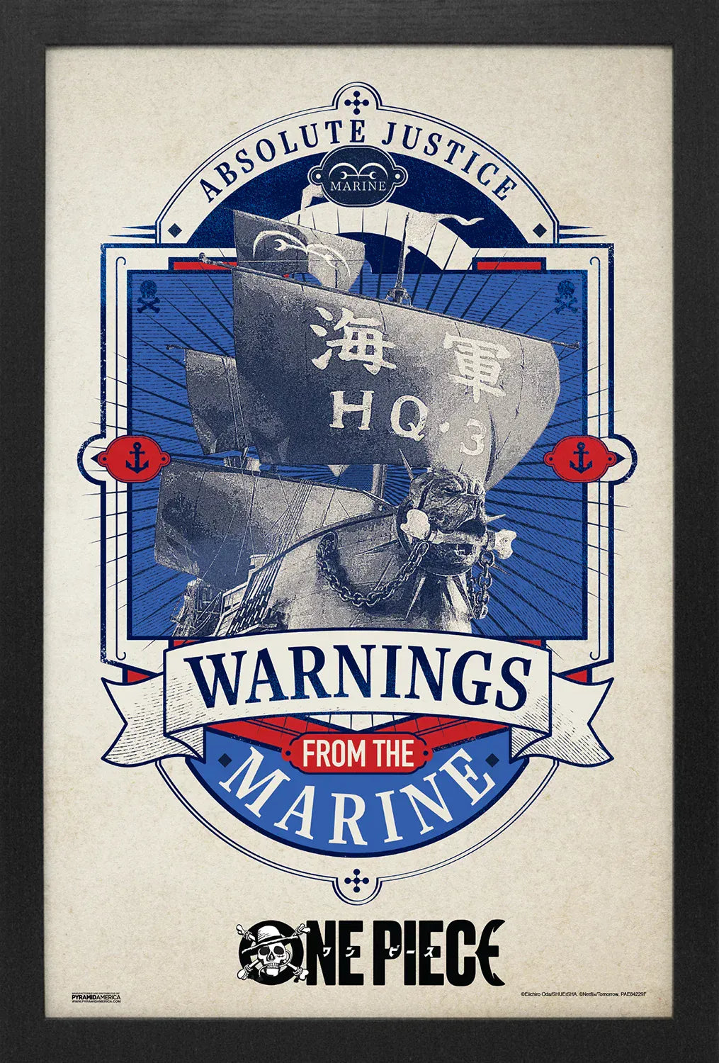Pyramid America Home > Decor > Wall Art One Piece (Live Action) - Warnings from the Marine (11"x17" Gel-Coat) 638211421422 PAE84229F