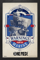 Pyramid America Home > Decor > Wall Art One Piece (Live Action) - Warnings from the Marine (11"x17" Gel-Coat) 638211421422 PAE84229F