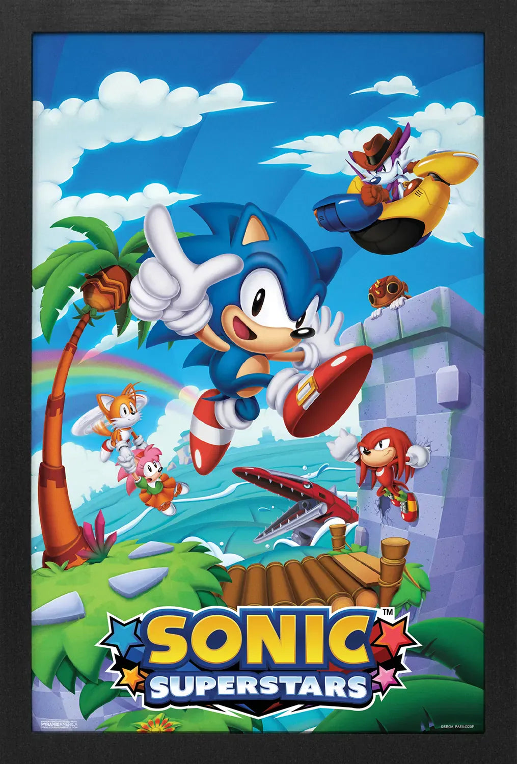 Pyramid America Home > Decor > Wall Art Sonic - Superstars - Teamwork (11"x17" Gel-Coat) 638211422542 PAE84320F