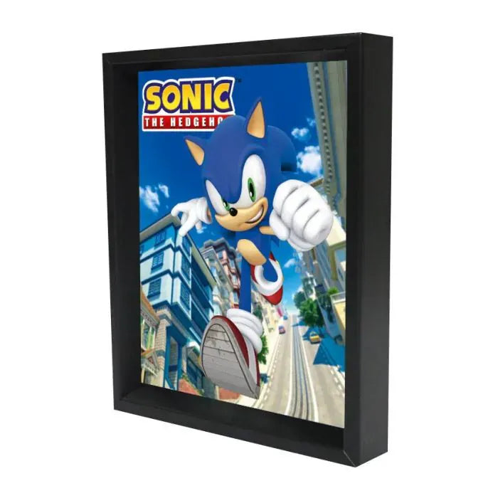 Pyramid America Home > Decor > Wall Art Sonic The Hedgehog - City Jump (8"x10" Lenticular Shadow Box) 638211644197 EPPLA81162F