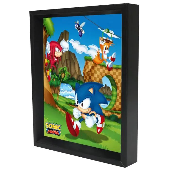 Pyramid America Home > Decor > Wall Art Sonic The Hedgehog - Mania (8"x10" Lenticular Shadow Box) 638211644180 EPPLA81161F