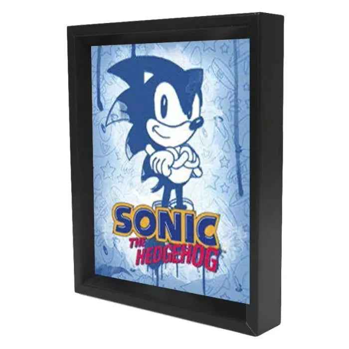 Pyramid America Home > Decor > Wall Art Sonic the Hedgehog - Sonic Spray Paint Blue (8"x10" Lenticular) 638211645989 EPPLA81324F