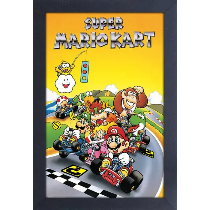 Pyramid America Home > Decor > Wall Art Super Mario Kart - Retro (11"x17" Gel-Coat) 638211871456 PAE00542F