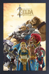 Pyramid America Home > Decor > Wall Art Zelda - BotW - Zelda & Champions (11"x17" Gel-Coat) 638211216646 PAE83218F