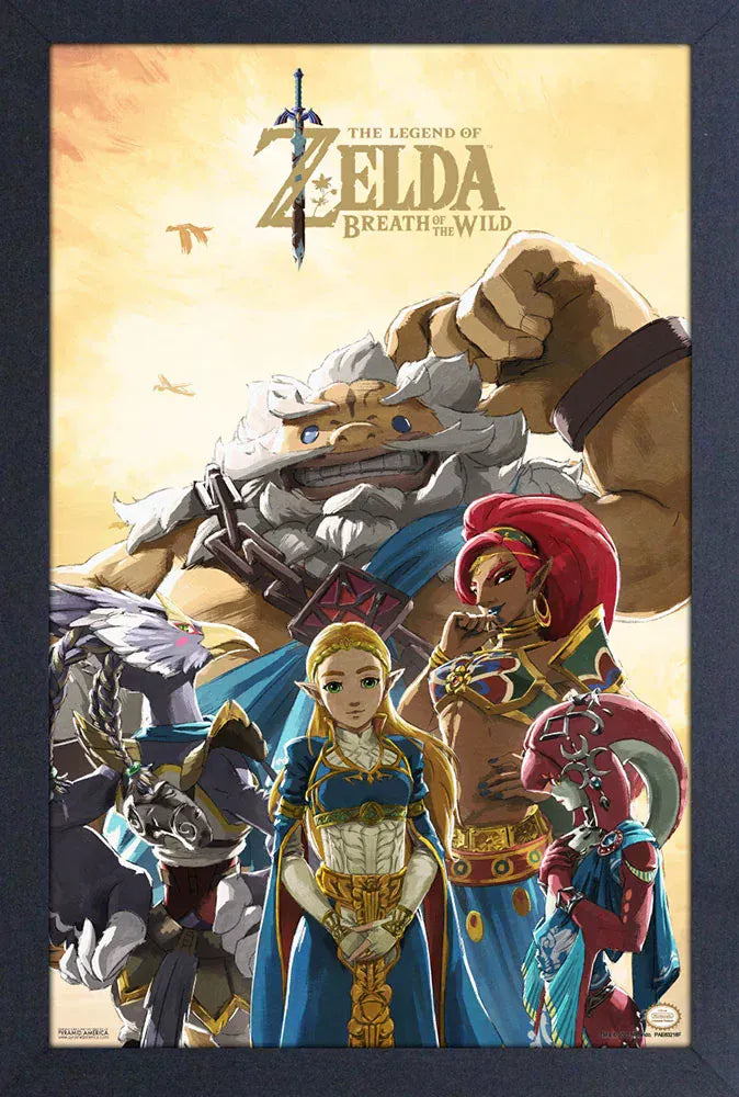Pyramid America Home > Decor > Wall Art Zelda - BotW - Zelda & Champions (11"x17" Gel-Coat) 638211216646 PAE83218F