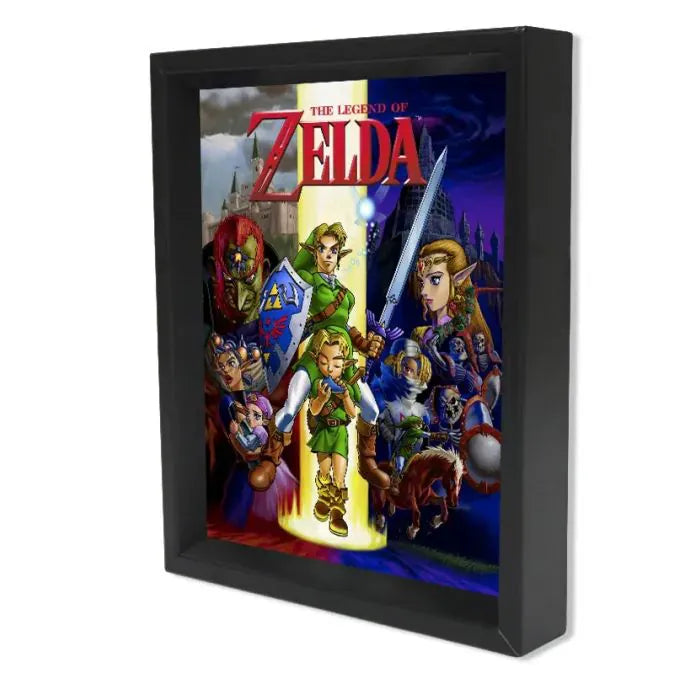 Pyramid America Home > Decor > Wall Art Zelda - Ocarina of Time (8"x10" Lenticular Shadow Box) 638211640175 EPPLA78074F