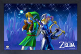 Pyramid America Home > Decor > Wall Art Zelda - Ocarina of Time - Link & Sheik Instruments (11"x17" Gel-Coat) 638211418132 PAE84097F