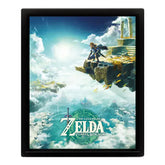 Pyramid America Home > Decor > Wall Art Zelda - Tears of the Kingdom - Hyrule Skies (8"x10" Lenticular Shadow Box) 638211643886 EPPL71551F