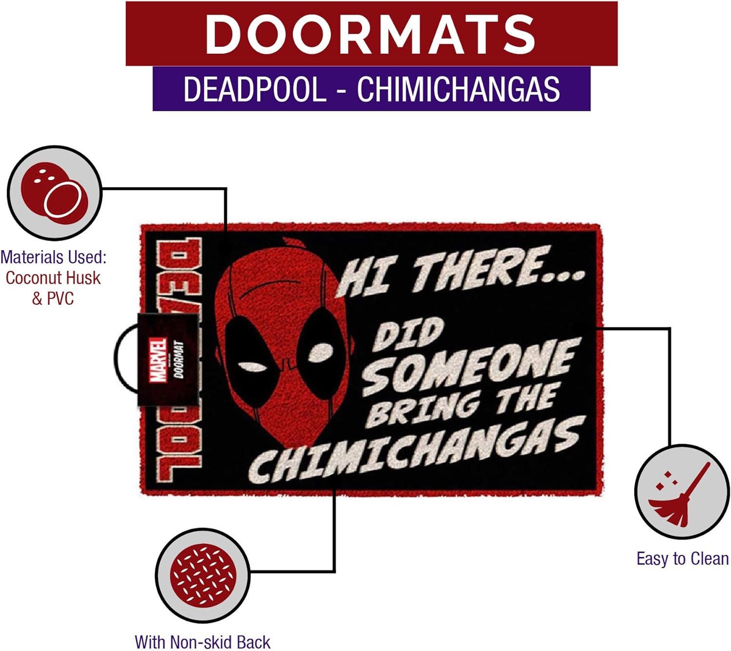 Pyramid America Home > Doormats Deadpool - Chimichangas Doormat 638211211153