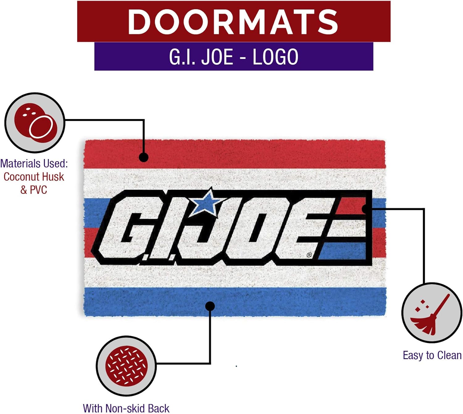 Pyramid America Home > Doormats Gi Joe - Logo Doormat 638211212495