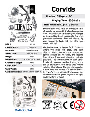 Quarter Master Board Games > Card Games Corvids 850056309004 MXB0020