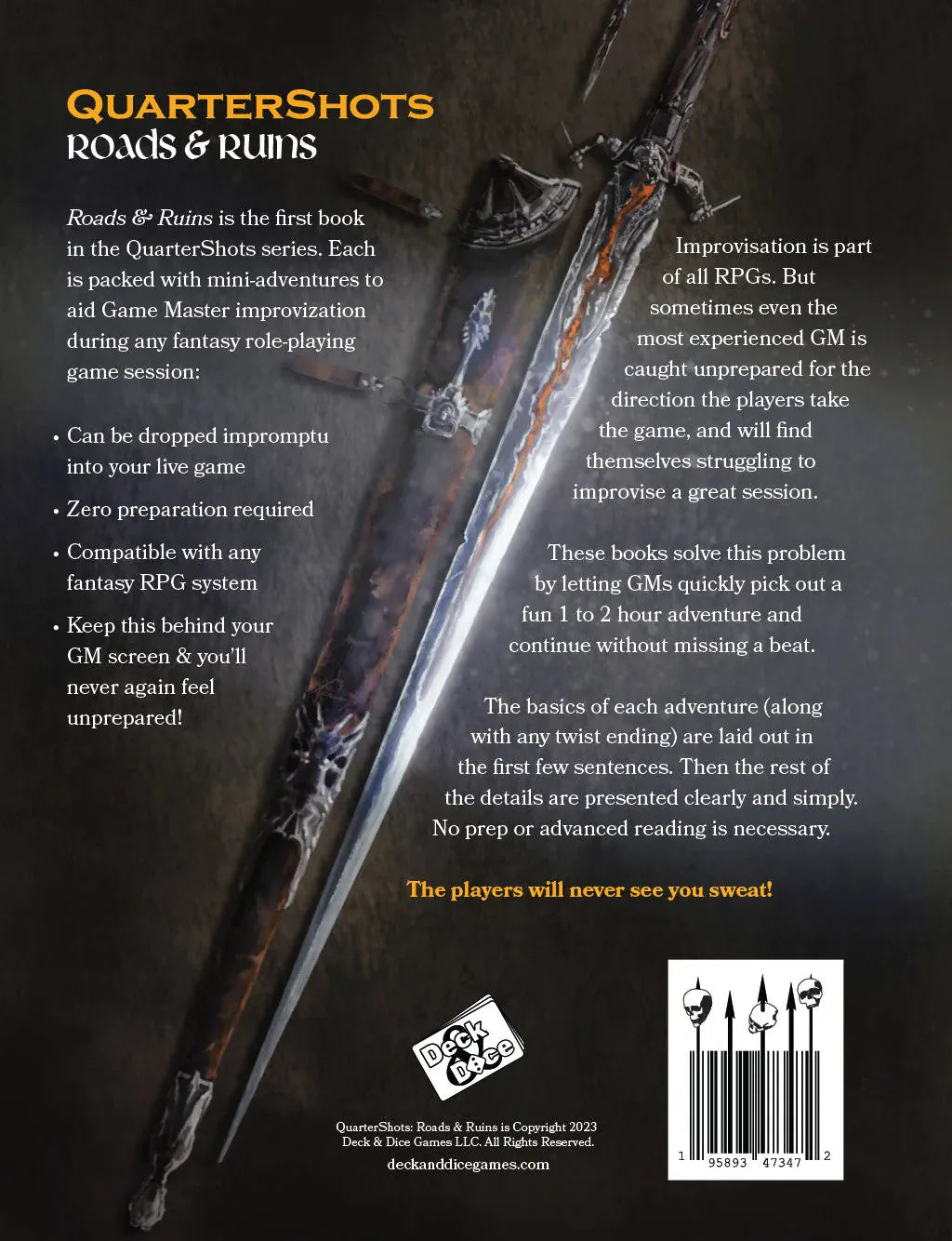 Quarter Master Books > RPG Quartershots: Roads & Ruin 658580981754 DNDGQS01