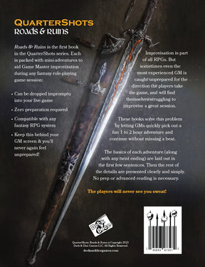 Quarter Master Books > RPG Quartershots: Roads & Ruin 658580981754 DNDGQS01
