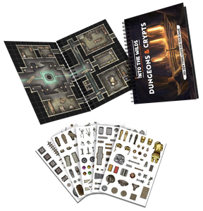 Quarter Master Tabletop Games > Role-Playing Games > Accessories Into the Wilds Battlemap Books - Dungeons & Crypts 5065015386049 TCITW01005