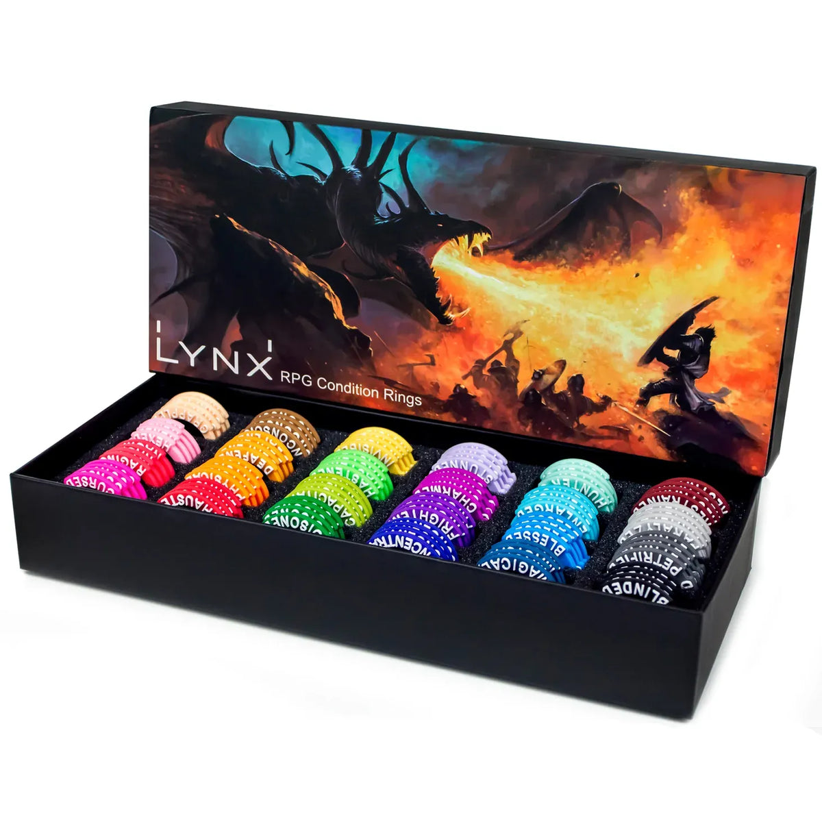 Quarter Master Tabletop Games > Role-Playing Games > Accessories Rpg Condition Rings/Markers Set - 96 Status & Effects Rings X002KQSRTT LNX01001