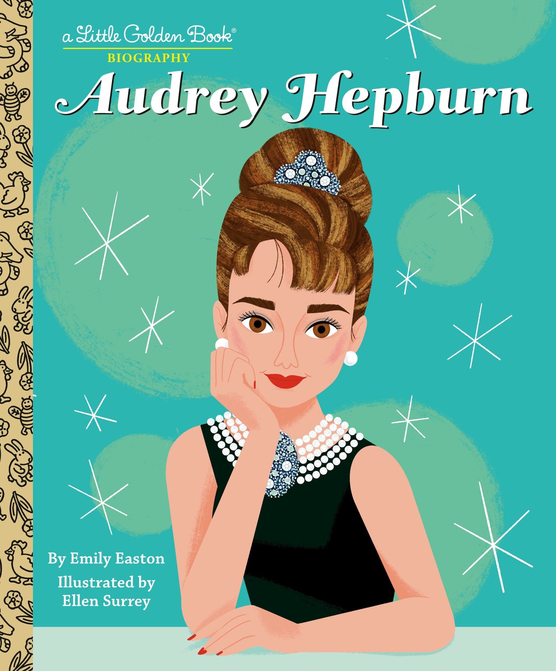 Random House Children's Books Graphic Novel Audrey Hepburn: A Little Golden Book Biography Hardcover 9780593703328 PRH-9780593703328