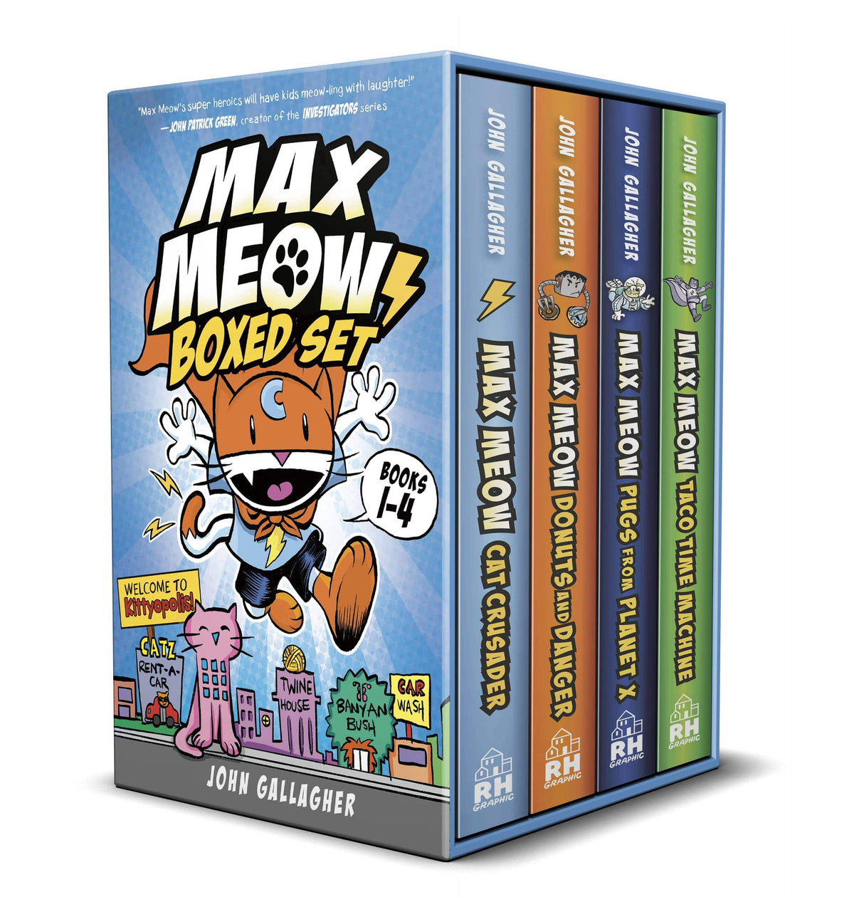 RANDOM HOUSE GRAPHIC Graphic Novel Max Meow Welcome To Kittyopolis HC Box Set 9780593703625 JUL231911