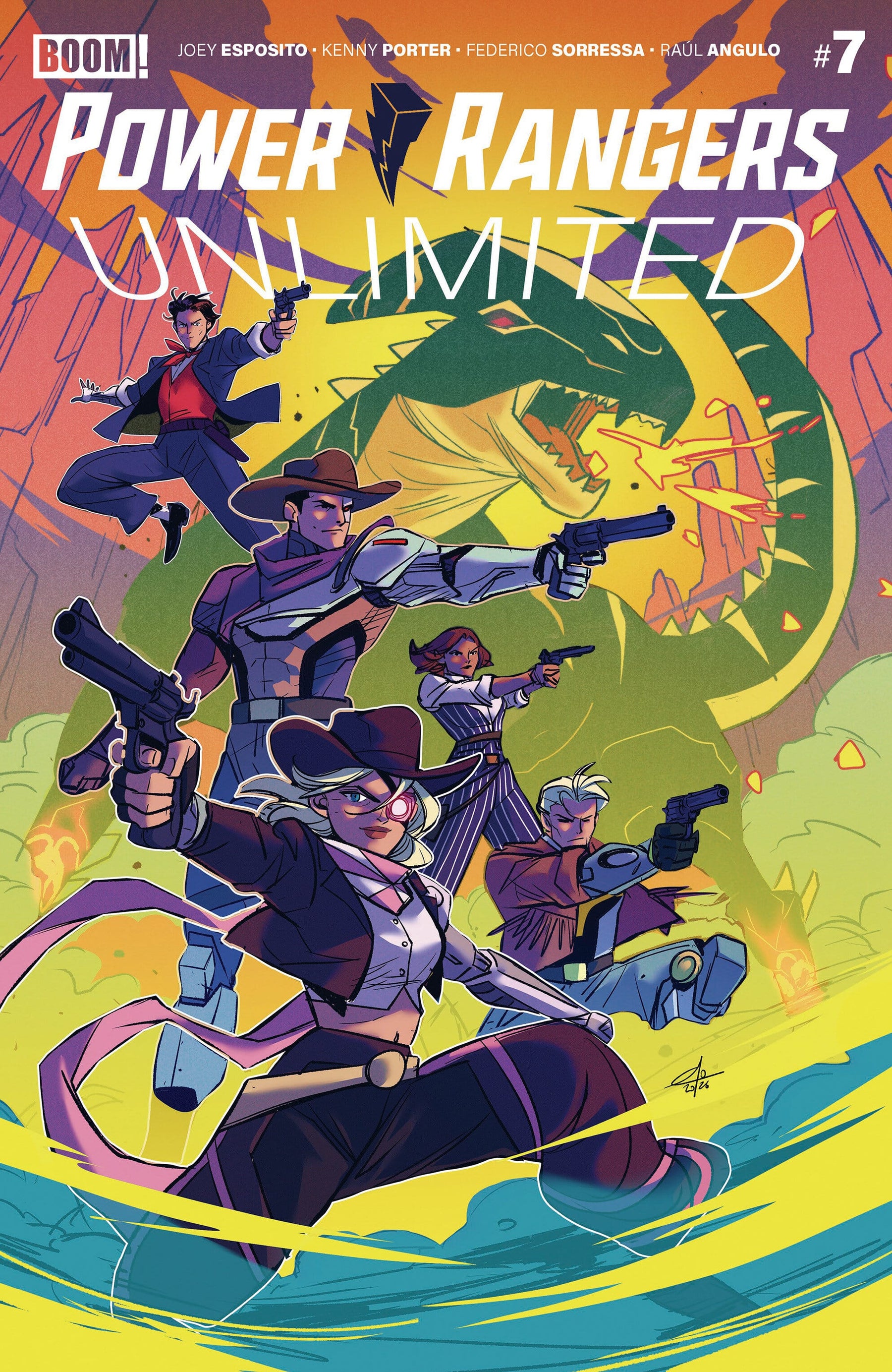Power Rangers Unlimited #7 B Variant (Dressed, Carlini) (Release Date: 01/20/2027)