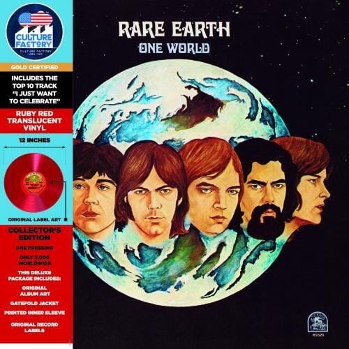 Rare Earth Music > Vinyl Records Rare Earth - One World - Red Vinyl 819514012016 CULF1201.1