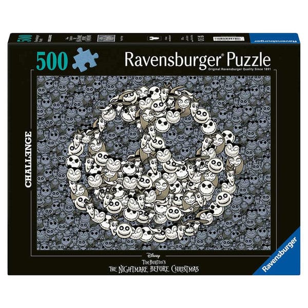 Ravensburger Puzzles > Jigsaw Puzzles Puzzle: Nightmare Before Christmas 500 Piece Challenge 4005555015017 RVB12001501