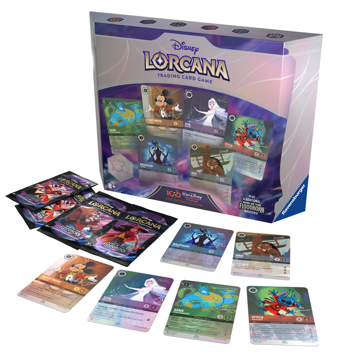 Ravensburger Tabletop Games > Trading Card Games Disney Lorcana TCG: Rise of the Floodborn Disney 100 Collector's Edition Gift Set 4050368982544 RVN 11098254