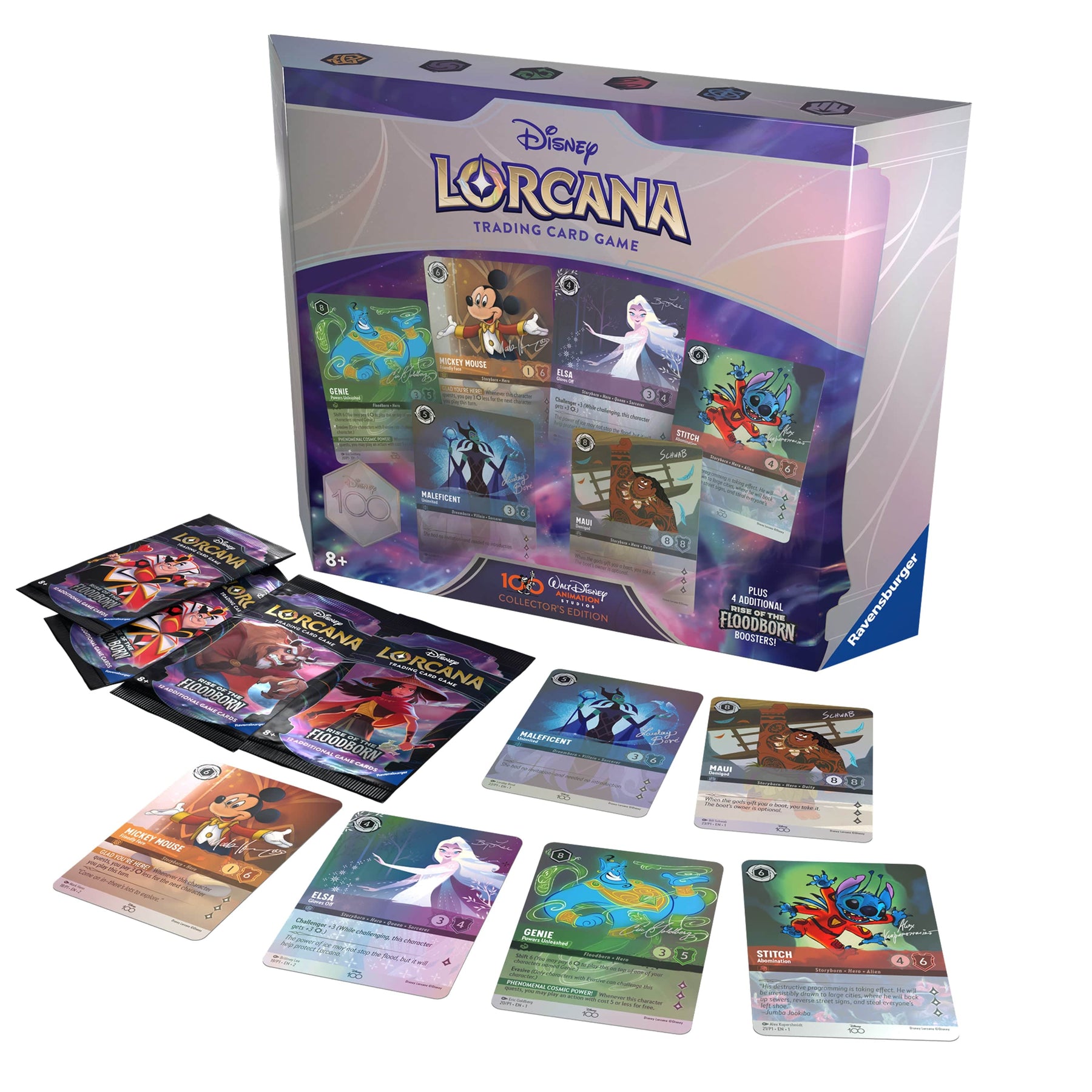 Ravensburger Tabletop Games > Trading Card Games Disney Lorcana TCG: Rise of the Floodborn Disney 100 Collector's Edition Gift Set 4050368982544 RVN 11098254