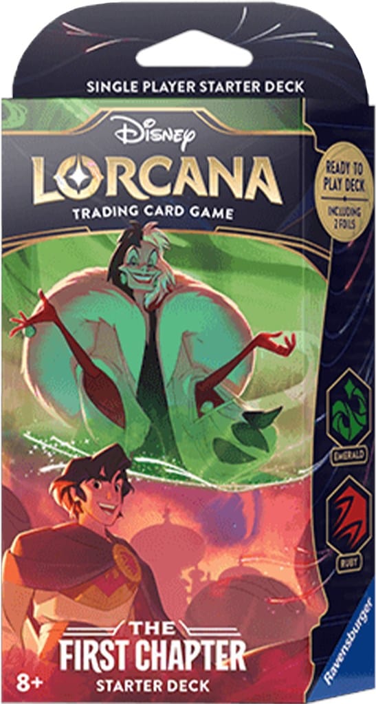 Ravensburger Trading Card Games > Disney Lorcana Disney Lorcana TCG: The First Chapter - Emerald and Ruby Starter Deck 4050368981707 RVN 11098191