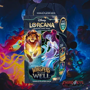 Ravensburger Trading Card Games > Disney Lorcana AMBER & EMERALD Disney Lorcana: Set 10: Whispers in the Well Starter Deck 4050368987723 RVB11098805-1