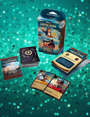 Disney Lorcana - Azurite Sea Starter Deck (Amber/Ruby) Disney Lorcana - Azurite Sea Starter Deck (Amber/Ruby)
