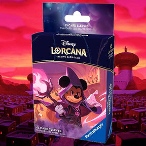 Ravensburger Trading Card Games > Disney Lorcana Card Sleeves: Disney Lorcana- Reign of Jafar- Mickey Mouse, Wayward Sorcerer (65ct) 4050368985309 RAV8530