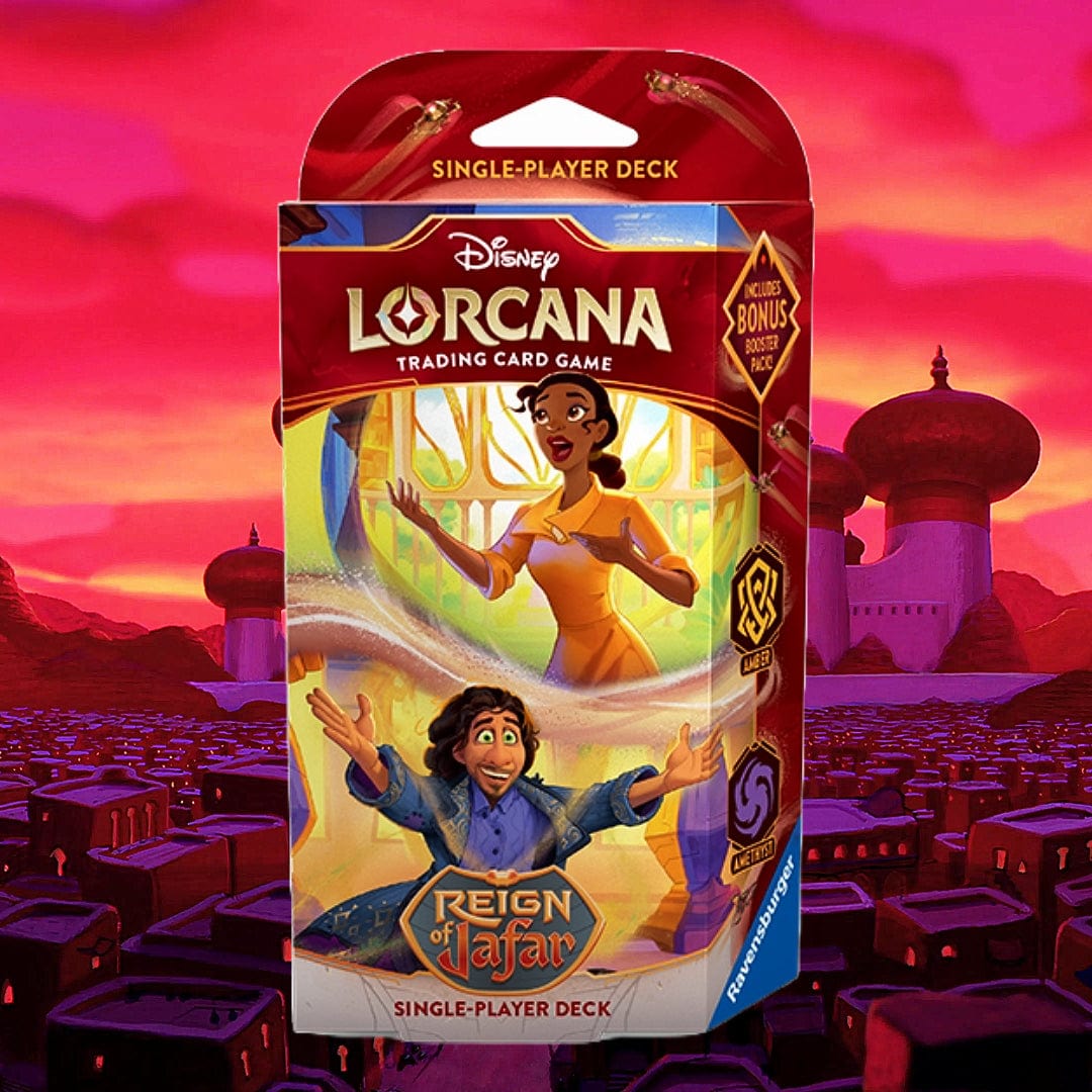 Ravensburger Trading Card Games > Disney Lorcana Ember & Amethyst Disney Lorcana: Reign of Jafar Starter Deck 4050368985446 RAV8544