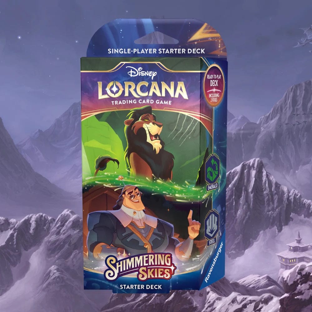 Ravensburger Trading Card Games > Disney Lorcana Emerald & Steel Disney Lorcana - Shimmering Skies Starter Deck 4050368983817 RAV8448