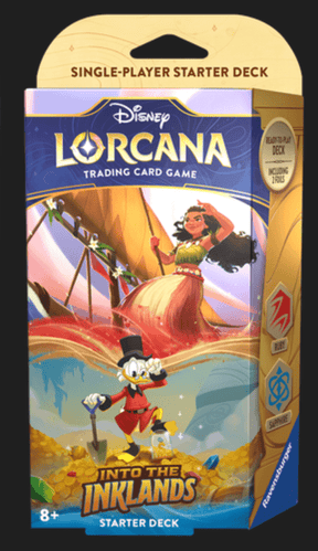 Ravensburger Trading Card Games > Disney Lorcana Ruby / Sapphire Disney Lorcana Into the Inkland Single Starter Set Deck 4050368982780